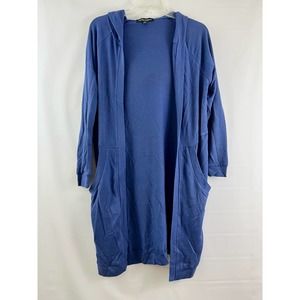The Wendy Williams Collection XS Blue Sweater Cardigan Long Sleeve Pockets